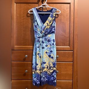 VERSACE Floral Print Knee-Length Dress Size XS/US 2/ IT 38